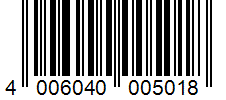 Barcode 4006040005018