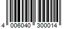 Barcode 4006040300014