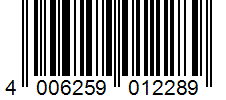 Barcode 4006259012289