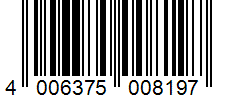 Barcode 4006375008197