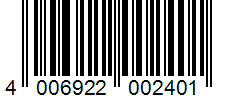 Barcode 4006922002401