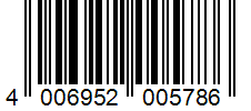 Barcode 4006952005786