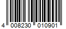 Barcode 4008230010901