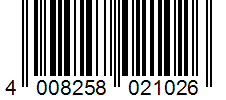 Barcode 4008258021026
