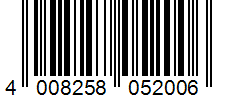 Barcode 4008258052006