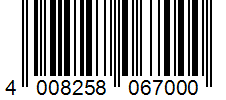 Barcode 4008258067000
