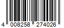 Barcode 4008258274026