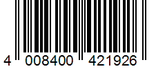 Barcode 4008400421926