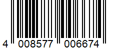 Barcode 4008577006674