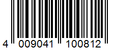 Barcode 4009041100812