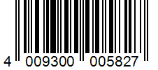 Barcode 4009300005827
