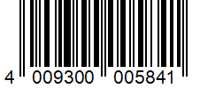 Barcode 4009300005841
