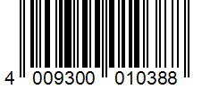 Barcode 4009300010388