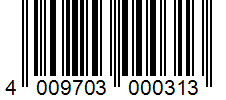 Barcode 4009703000313