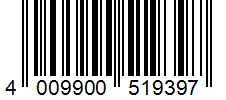 Barcode 4009900519397