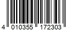 Barcode 4010355172303