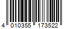 Barcode 4010355173522
