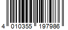 Barcode 4010355197986