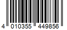 Barcode 4010355449856
