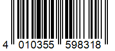Barcode 4010355598318