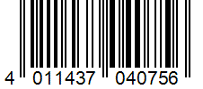 Barcode 4011437040756