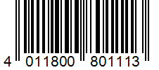 Barcode 4011800801113