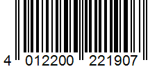 Barcode 4012200221907
