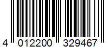 Barcode 4012200329467