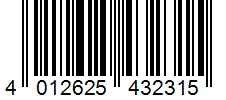 Barcode 4012625432315