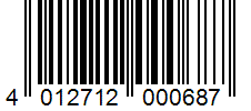 Barcode 4012712000687