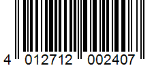Barcode 4012712002407