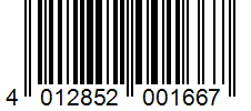 Barcode 4012852001667