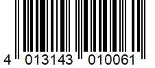 Barcode 4013143010061