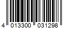 Barcode 4013300031298