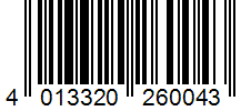 Barcode 4013320260043