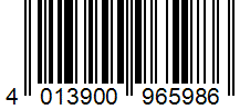Barcode 4013900965986