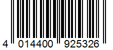 kod kreskowy ean 4014400925326