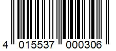 Barcode 4015537000306