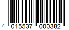 Barcode 4015537000382