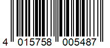 Barcode 4015758005487