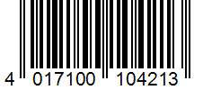 Barcode 4017100104213
