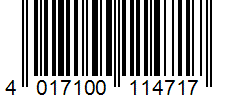Barcode 4017100114717