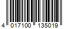 Barcode 4017100135019