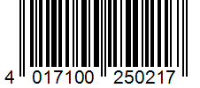 Barcode 4017100250217
