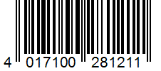 Barcode 4017100281211