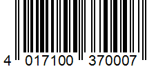 Barcode 4017100370007