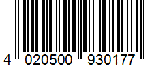 Barcode 4020500930177