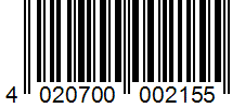 Barcode 4020700002155