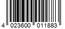 Barcode 4023600011883