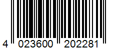 Barcode 4023600202281
